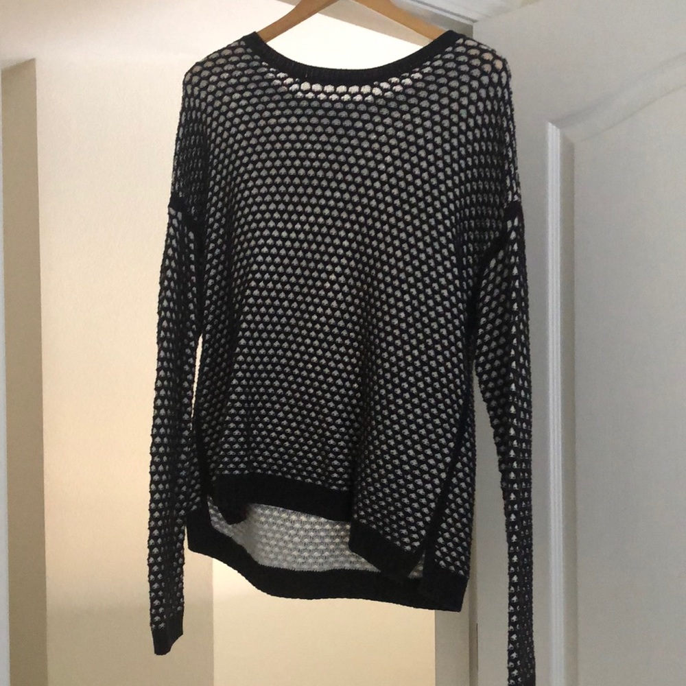 Black and white sweater